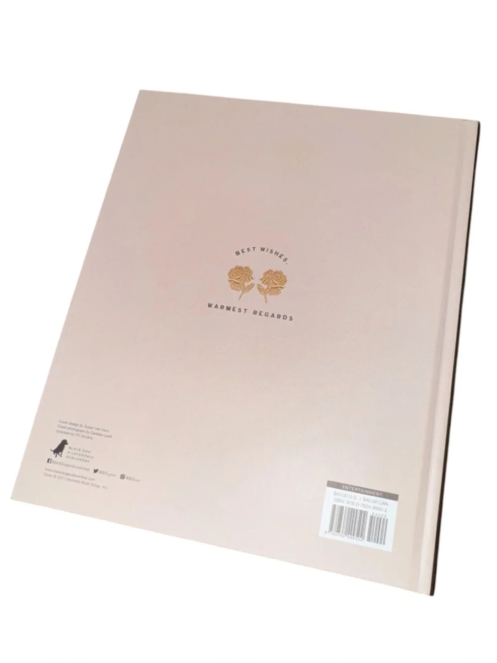Warmest Regards: Best Wishes Schitt's Creek Hardcover Book - Gold & Peach Cover